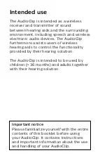Предварительный просмотр 6 страницы Philips HearLink AudioClip User Manual
