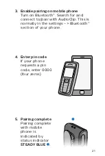 Предварительный просмотр 21 страницы Philips HearLink AudioClip User Manual