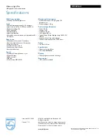 Preview for 3 page of Philips HF3485 Specifications