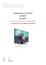 Philips HFL2869T Series Installation Manual preview