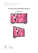 Philips HFL4014 Series Installation Manual preview