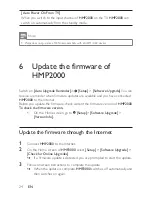 Предварительный просмотр 24 страницы Philips HMP2000/37 User Manual