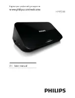 Предварительный просмотр 1 страницы Philips HMP5000 User Manual