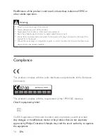 Предварительный просмотр 16 страницы Philips HMP7100 User Manual