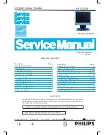 Preview for 1 page of Philips HP L1530R Service Manual