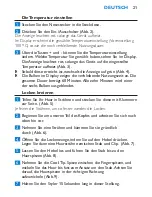 Предварительный просмотр 21 страницы Philips HP4654 User Manual