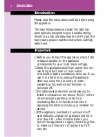 Preview for 4 page of Philips HP4663 User Manual