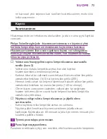 Предварительный просмотр 73 страницы Philips HP4665/29 User Manual