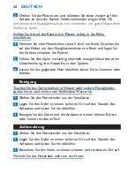 Предварительный просмотр 28 страницы Philips HP4696/00 User Manual