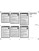 Philips HP4800/50 Important Information preview