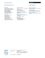 Preview for 2 page of Philips HP6318 Specifications