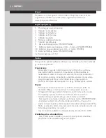 Предварительный просмотр 116 страницы Philips HP6381 User Manual