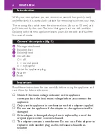 Preview for 6 page of Philips HP6407/52 User Manual