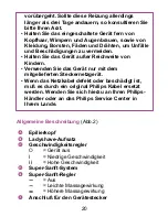 Preview for 20 page of Philips HP6416/PB Operating Instructions Manual