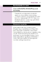 Preview for 75 page of Philips HP6434/PB Manual