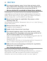 Preview for 34 page of Philips HP6483/00 User Manual