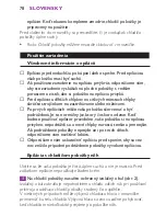 Предварительный просмотр 78 страницы Philips HP6491 User Manual