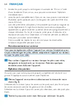 Предварительный просмотр 54 страницы Philips HP6511 Manual