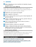 Preview for 54 page of Philips HP6513 User Manual