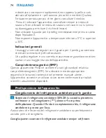 Предварительный просмотр 74 страницы Philips HP6515 User Manual