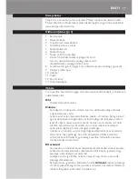 Preview for 37 page of Philips HP6522 User Manual