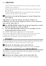 Preview for 14 page of Philips HP8180/00 User Manual