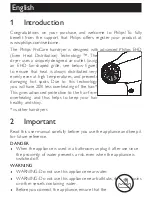 Preview for 3 page of Philips HP8260/00 User Manual