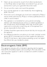 Preview for 4 page of Philips HP8315/00 User Manual