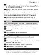 Предварительный просмотр 19 страницы Philips HP8331/00 User Manual