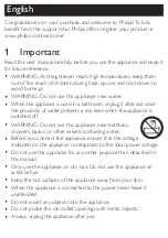 Preview for 3 page of Philips HP8341/00 User Manual