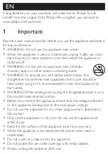 Preview for 3 page of Philips HP8361/01 User Manual