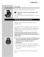 Предварительный просмотр 5 страницы Philips HQ 7815 User Manual