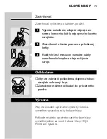 Предварительный просмотр 73 страницы Philips HQ 7830 Instruction Manual