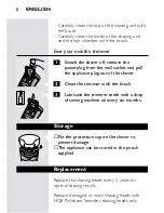 Предварительный просмотр 6 страницы Philips HQ 8445 User Manual