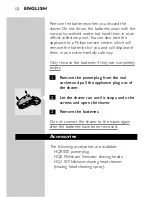 Preview for 10 page of Philips HQ 8870 User Manual