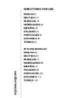 Preview for 5 page of Philips HQ-C888 Instructions For Use Manual