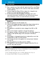 Preview for 6 page of Philips HQ-C888 Instructions For Use Manual