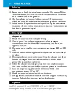 Preview for 24 page of Philips HQ-C888 Instructions For Use Manual