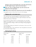 Preview for 63 page of Philips HQ-C888 Instructions For Use Manual