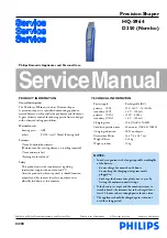 Philips HQ-S964 Service Manual preview