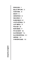 Предварительный просмотр 1 страницы Philips HQ4/41 User Manual