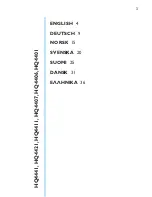 Philips HQ4441, HQ4421, HQ4411, HQ4407, HQ4406, HQ4401 Instructions Manual preview