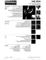 Предварительный просмотр 2 страницы Philips HQ5830/16 Specification Sheet