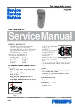 Philips HQ586 Service Manual preview