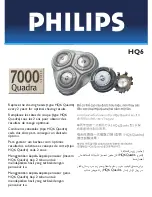 Preview for 1 page of Philips HQ6/3P Replacement Manual