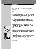 Preview for 2 page of Philips HQ663 Instructions Manual