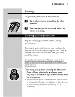 Preview for 5 page of Philips HQ663 Instructions Manual