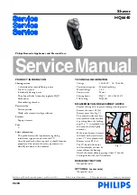 Предварительный просмотр 1 страницы Philips HQ6640 Service Manual