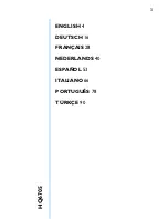 Philips HQ6705 User Manual preview