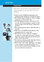 Preview for 2 page of Philips HQ6720 Manual